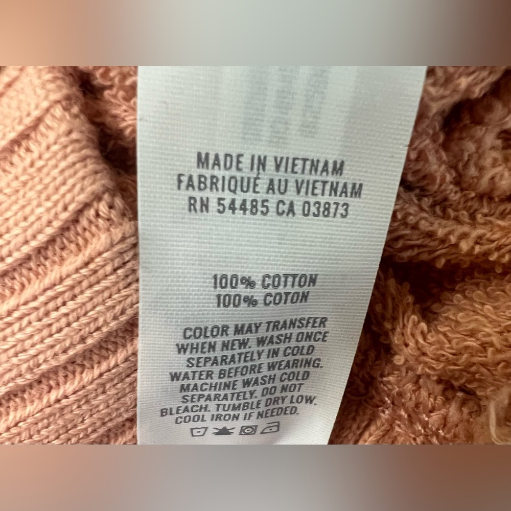 Aerie Women's V-Neck Sweatershirt - Peach Size Medium - Picture 6 of 6